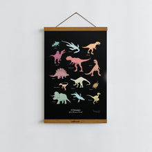 Load image into Gallery viewer, Dinosaurs of the Mesozoic Period / Poster Art Print