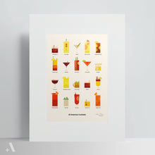 Load image into Gallery viewer, American Cocktails / Poster Art Print
