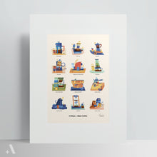 Load image into Gallery viewer, Ways to Make Coffee / Poster Art Print
