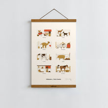 Load image into Gallery viewer, Animal Manures of Farm Country | Poster Art Print