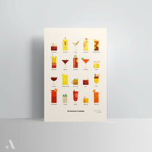 Load image into Gallery viewer, American Cocktails / Poster Art Print