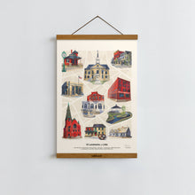 Load image into Gallery viewer, Landmarks of Lititz / Poster Art Print