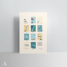 Load image into Gallery viewer, Lakes of Lombardy / Poster Art Print