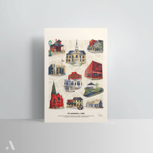 Load image into Gallery viewer, Landmarks of Lititz / Poster Art Print