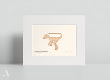 Load image into Gallery viewer, Dinosaurs of the Mesozoic Period / Small Art Prints