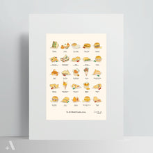 Load image into Gallery viewer, Italian Street Foods / Poster Art Print