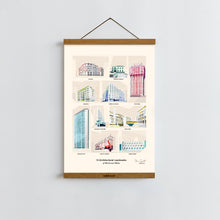Load image into Gallery viewer, Architectural Landmarks of Modernist Milan / Poster Art Print