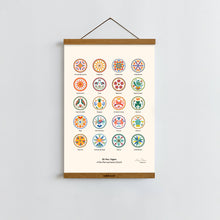 Load image into Gallery viewer, Pennsylvania Dutch Hex Signs | Folk Art Poster Print