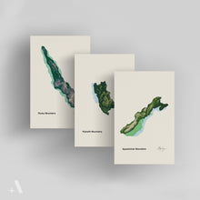Load image into Gallery viewer, North American Mountain Ranges / Small Art Prints