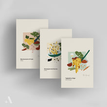 Load image into Gallery viewer, Italian Pasta Dishes / Small Art Prints