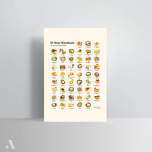 Load image into Gallery viewer, American Diner Breakfasts (50) / Poster Art Print