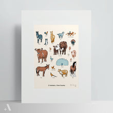 Load image into Gallery viewer, Animals of Farm Country | Poster Art Print
