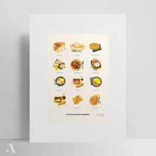 Load image into Gallery viewer, American Diner Breakfasts (12) / Poster Art Print
