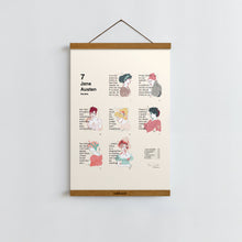 Load image into Gallery viewer, Jane Austen Novels / Poster Art Print
