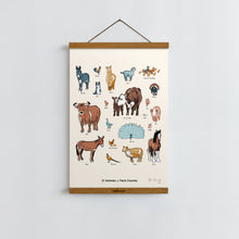Load image into Gallery viewer, Animals of Farm Country | Poster Art Print
