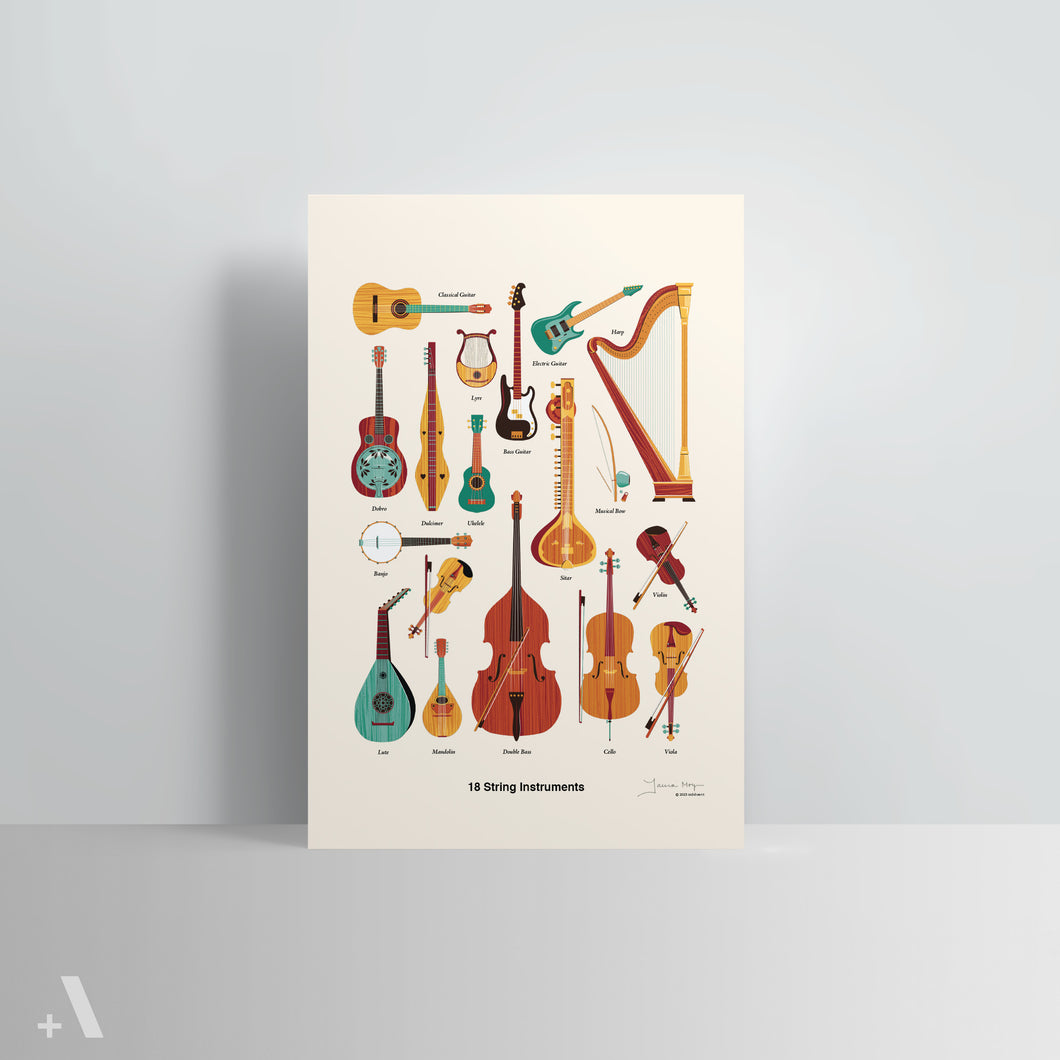 String Instruments / Poster Art Print – Addvent Shop