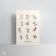 Load image into Gallery viewer, Skateboarding Tricks / Poster Art Print
