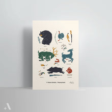 Load image into Gallery viewer, Game Animals of Pennsylvania / Poster Art Print

