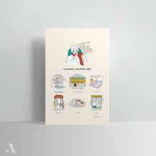 Load image into Gallery viewer, Alda Merini's Milan / Poster Art Print
