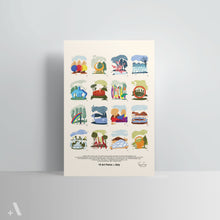 Load image into Gallery viewer, Art Parks of Italy / Poster Art Print
