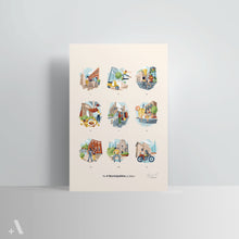 Load image into Gallery viewer, Municipalities of Milan / Poster Art Print
