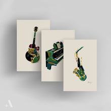 Load image into Gallery viewer, Jazz Instruments / Small Art Prints
