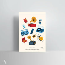 Load image into Gallery viewer, Music Players / Poster Art Print
